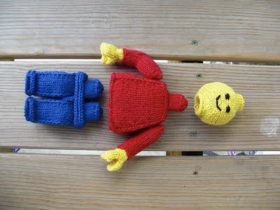 knitted lego man